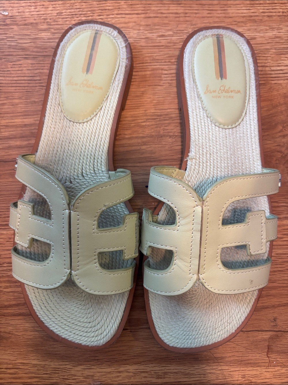 Sam Edelman Mint Green Slide Sandals
